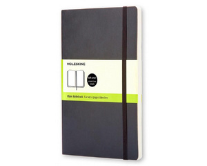 Блокнот Moleskine Classic Soft Large A5 96 листов черный без линовки на сшивке (130x210мм)